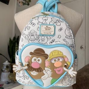loungefly hasbro mr. & mrs. potato head mini backpack - boxlunch exclusive